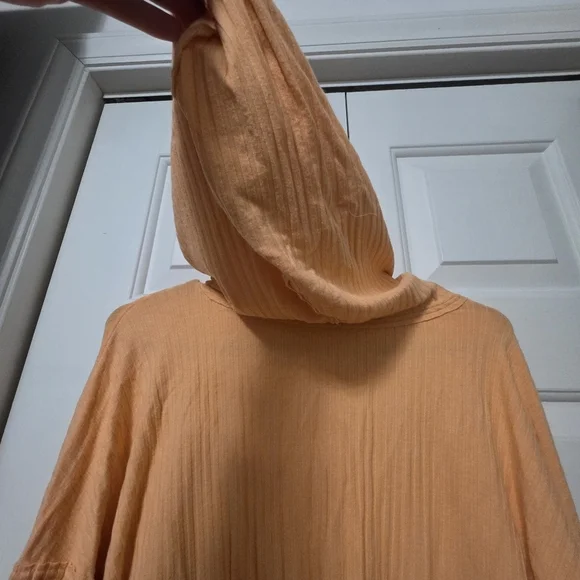 Free People Blissed Out Ribbed Henley Oversized Size XS - Picture 7 of 11